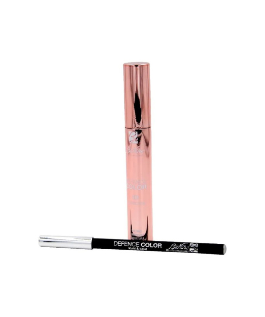 BioNike Набор (Тушь для ресниц DEFENCE COLOR 3D MASCARA , тон 01, noir 11 мл + Карандаш для век DEFENCE COLOR KOHL&KAJAL eye pencil, тон 101), 11мл (3)