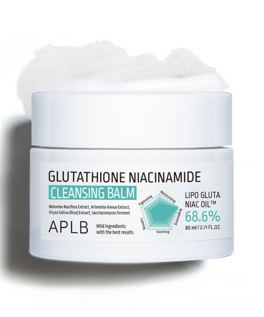 APLB Бальзам для снятия макияжа с глутатионом и ниацинамидом GLUTATHIONE NIACINAMIDE CLEANSING BALM, 80мл (2)