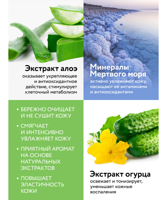 Dr.Sea Увлажняющий гель для душа - бергамот, пачули, жасмин, 300мл (2)