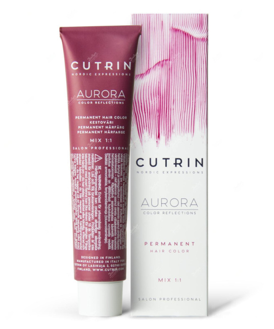 Cutrin Крем-краска для волос AURORA  6.56 Permanent Hair Color, 60мл