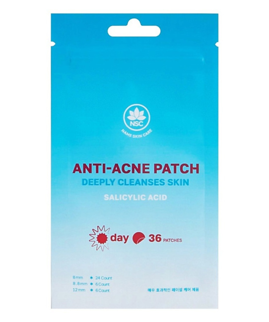 NAME SKIN CARE Патчи от прыщей Чистая кожа с Салициловой Кислотой Дневные, 36шт