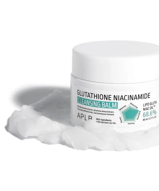 APLB Бальзам для снятия макияжа с глутатионом и ниацинамидом GLUTATHIONE NIACINAMIDE CLEANSING BALM, 80мл (1)