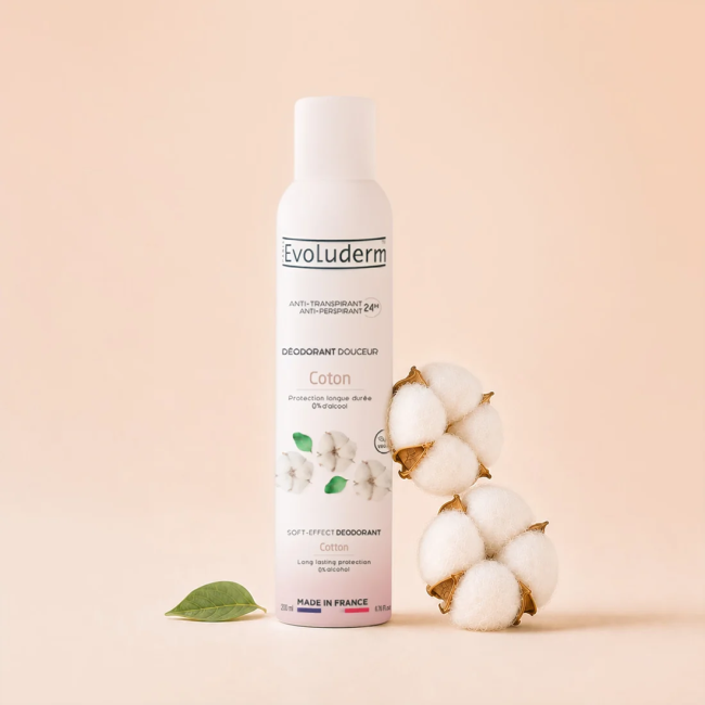 Evoluderm Дезодорант с экстрактом хлопка, 200мл (1)
