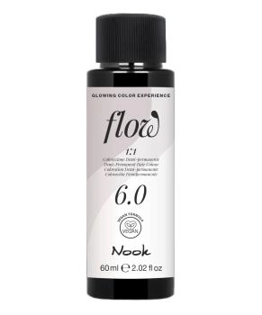 NOOK Краска для волос FLOW demi-permanent hair colour, тон 6.0 (темно русый), 60мл