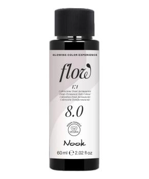 NOOK Краска для волос FLOW demi-permanent hair colour, тон 8.0 (светло русый), 60мл