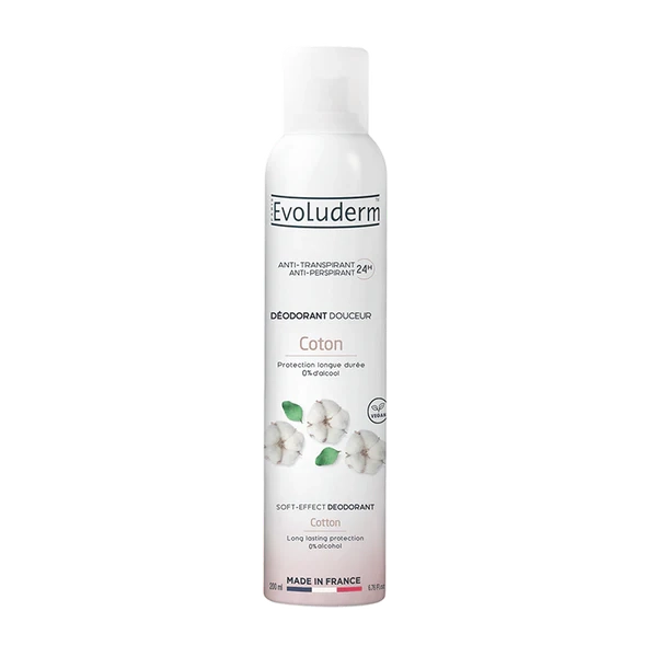 Evoluderm Дезодорант с экстрактом хлопка, 200мл