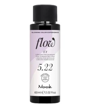 NOOK Краска для волос FLOW demi-permanent hair colour, тон 5.22 (шатен интенсивно-фиолетовый), 60мл