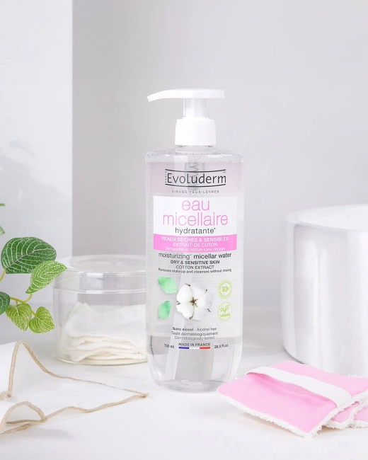 Evoluderm Мицеллярная вода Экстракт хлопка Evoluderm MICELLAR WATER COTTON EXTRACT, 750 мл, 750мл (1)