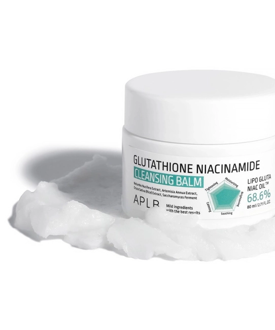 APLB Бальзам для снятия макияжа с глутатионом и ниацинамидом GLUTATHIONE NIACINAMIDE CLEANSING BALM, 80мл (1)