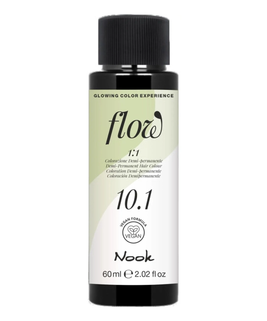 NOOK Краска для волос FLOW demi-permanent hair colour, тон 10.1 (платиновый блонд), 60мл